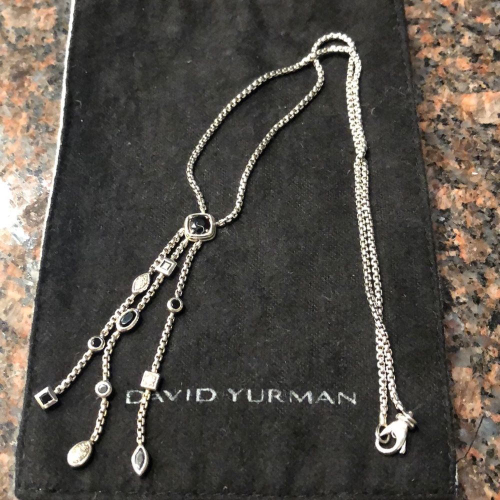 David Yurman Black Onyx Confetti Necklace